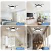 Universal Dimming Drone Fan with LED Lantern Remote Control Silent Ceiling Drone Fan E27 E26 for Dining Room Bedroom Living Room