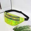 Holographic Fanny Pack,Hologram PU Waist Pack Waterproof Shiny Waist Bag,Laser Waist Bum Bag Adjustable Belt,Sport Waistbag
