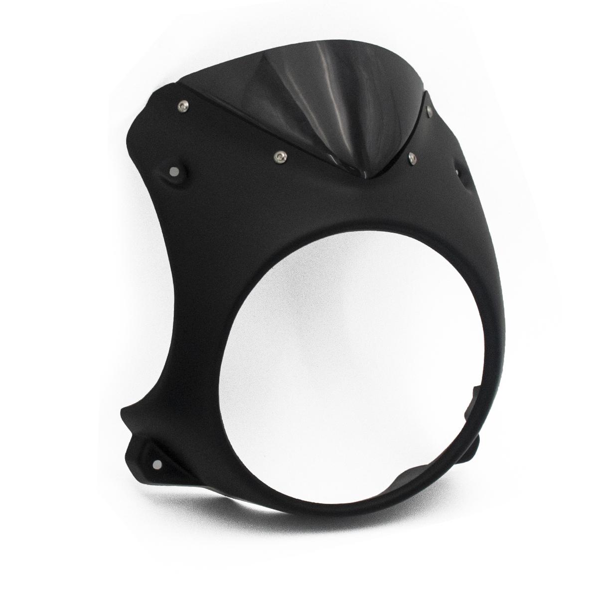 Customized For Brixton Crossfire 500 Motorcycle Round ABS Plastic Screen Headlight Fairing Windshield Cover чёрный