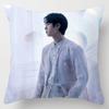 Kpop 18in Bts Bangtan Boys Cushion Cover Decorative Soft Pillow Case Peach Skin