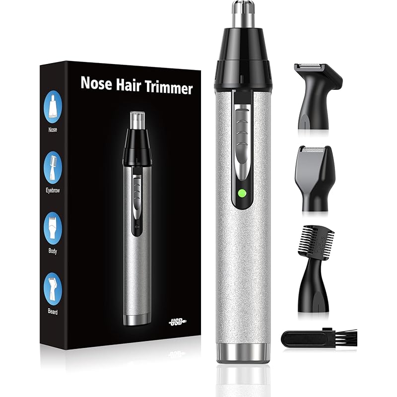 

nose hair cutter men s [4 functions in 1/USB-C rechargeable] eyebrow shaver nose care cutter electric etiquette cutter eyebrow shaver ladies face
