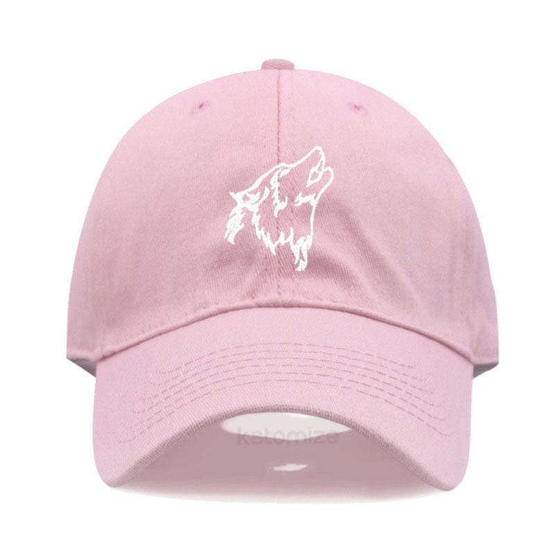 Women's Baseball Cap Men's Washed Cotton Wolf Howl Embroidery Embroidery Dad Hat Sport Golf Caps For Man Sun Hats Dropshipping