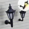 1pc Dollhouse Miniature Wall Lamp LED Simulation Mini Street Light Toy Furniture for Dolls Children House Play for Scale Model