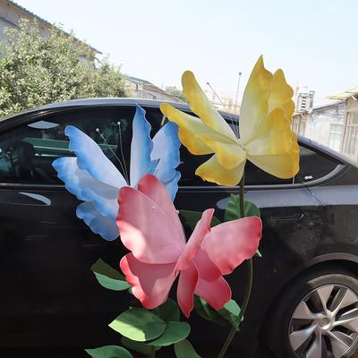 50cm Obří krepový papír Motýl Gradient Umělý Simulovaný Falešný Motýl Okenní Výloha Zahradní Dekorace 3D PE Motýl