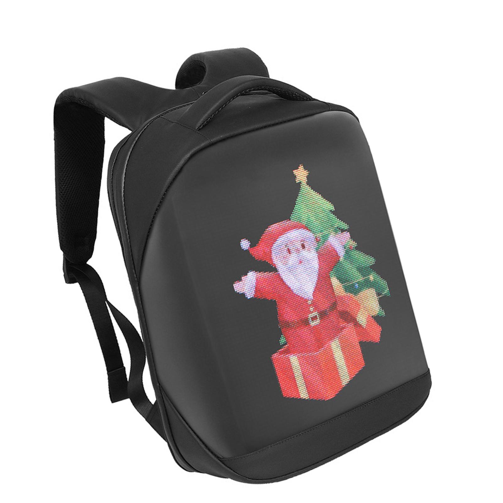 

Светодиодный рекламный рюкзак с управлением через приложение, рюкзак с программируемым экраном, для путешествий на открытом воздухе