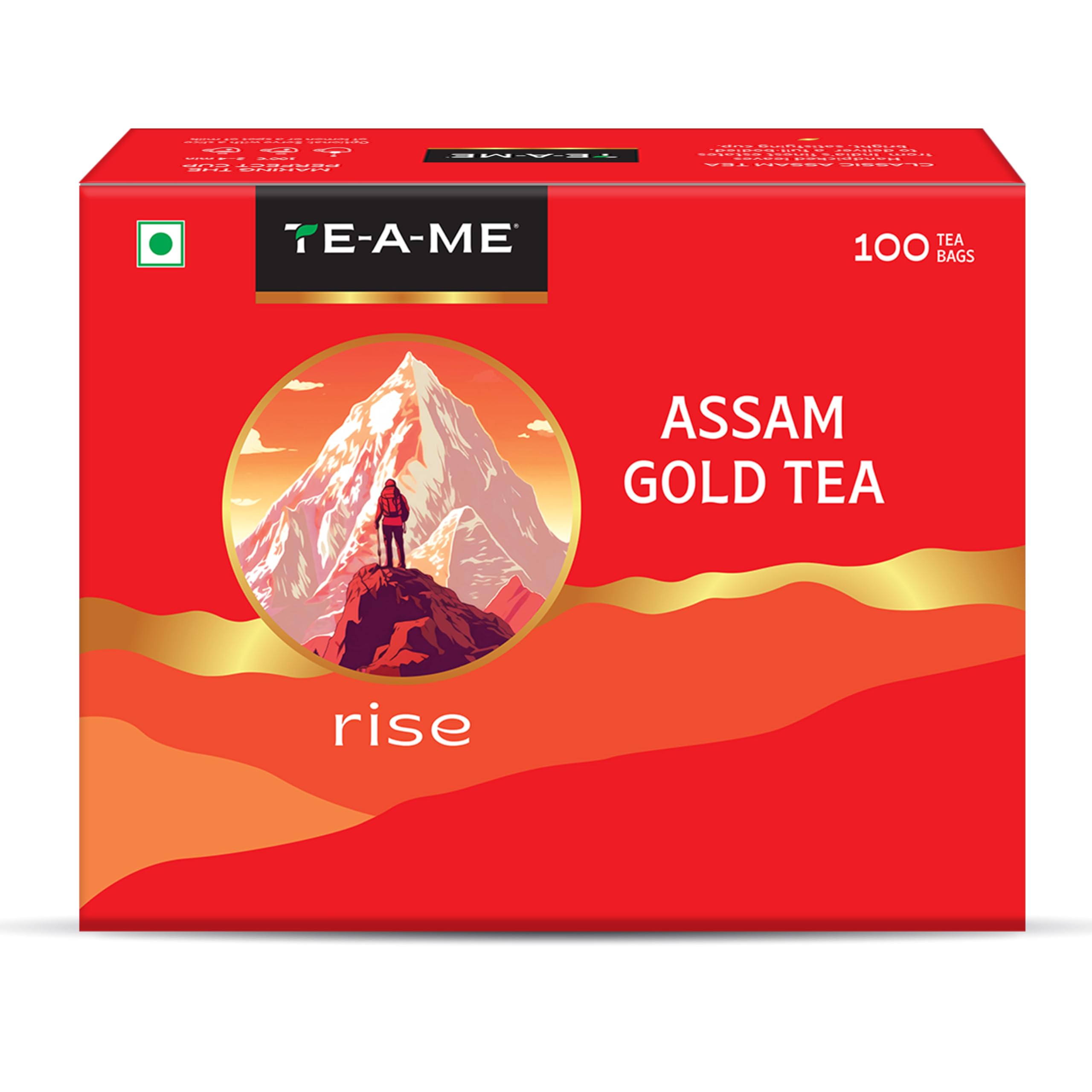 TE-A-ME Assam Gold Tea Bags 100 Pcs | Assam Chai