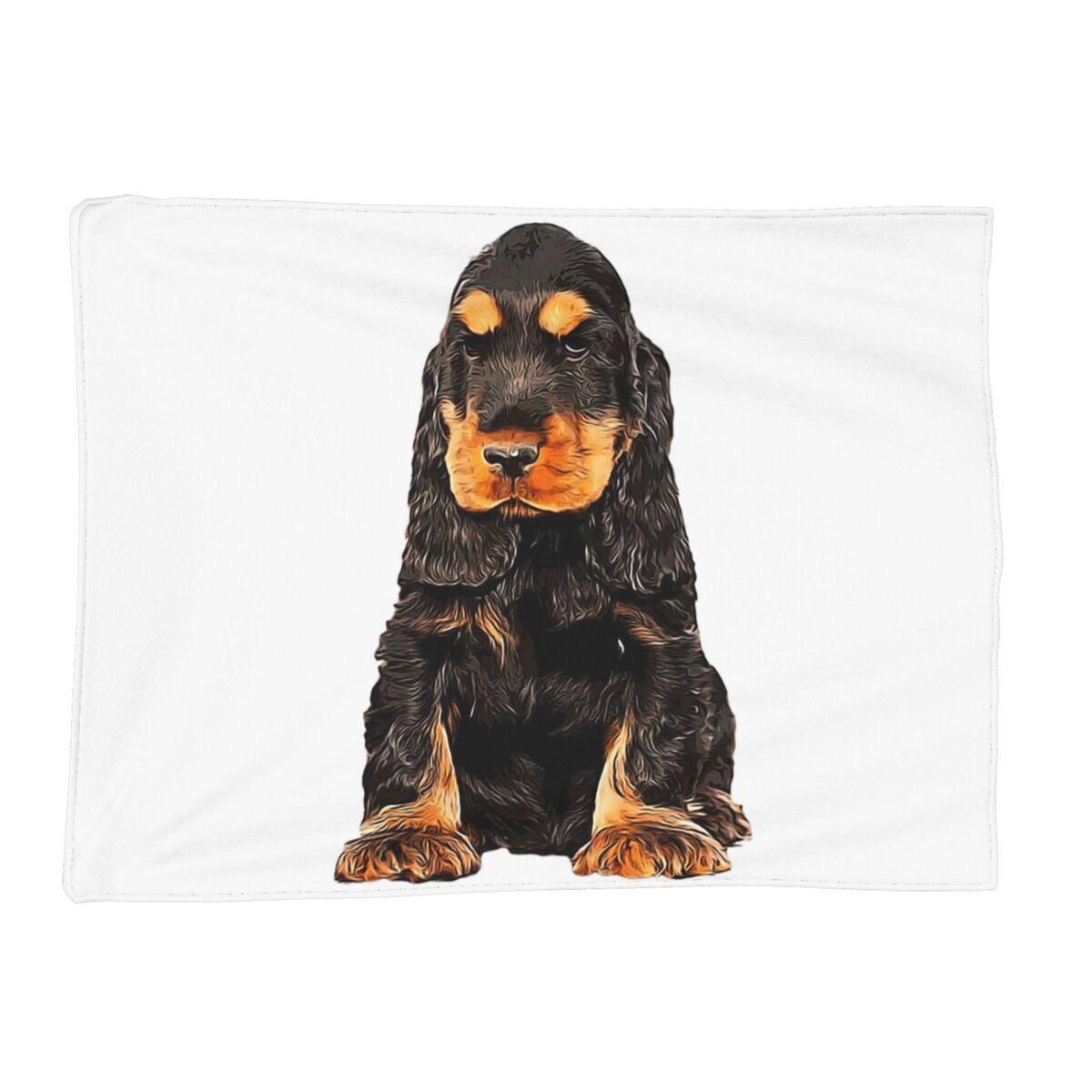 Cocker Spaniel - English Cocker Spaniel Cute Puppy Dog Blankets Soft Warm Flannel Throw Blanket Cover for Bed Living room Size: 75*100cm, Weight: 230 GSM