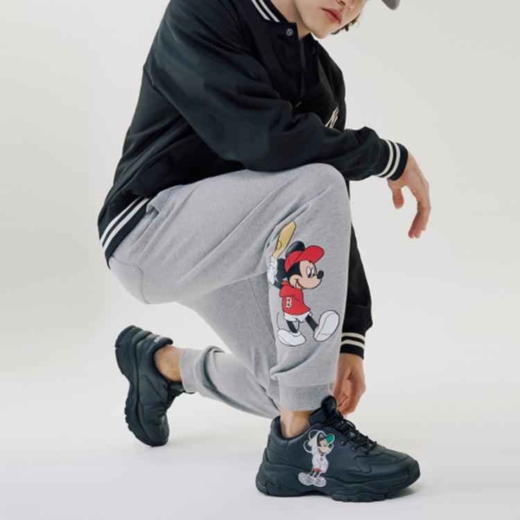 New MLB Knitted Sweatpants Unisex Gray 31TPK1031-43M