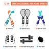 JYS-NS2277 For Nintendo Switch 2 Sports Game Accessories 12 In 1 Tennis Racket Golf Club Leg Strap Sword Set