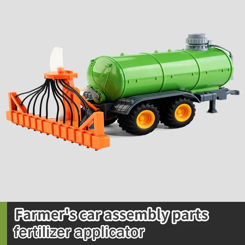 RC Car Tractors Trailer 2.4G Радиоуправляемые фермерские машины Farming Simulator Truck Миниатюрный фермер Модель животного Игрушки Дети Мальчики