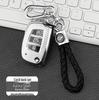 Hyundai Mistra Carbon Fiber Pattern TPU Car Key Cover