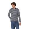 Neutrální pánské pruhované tričko s dlouhým rukávem