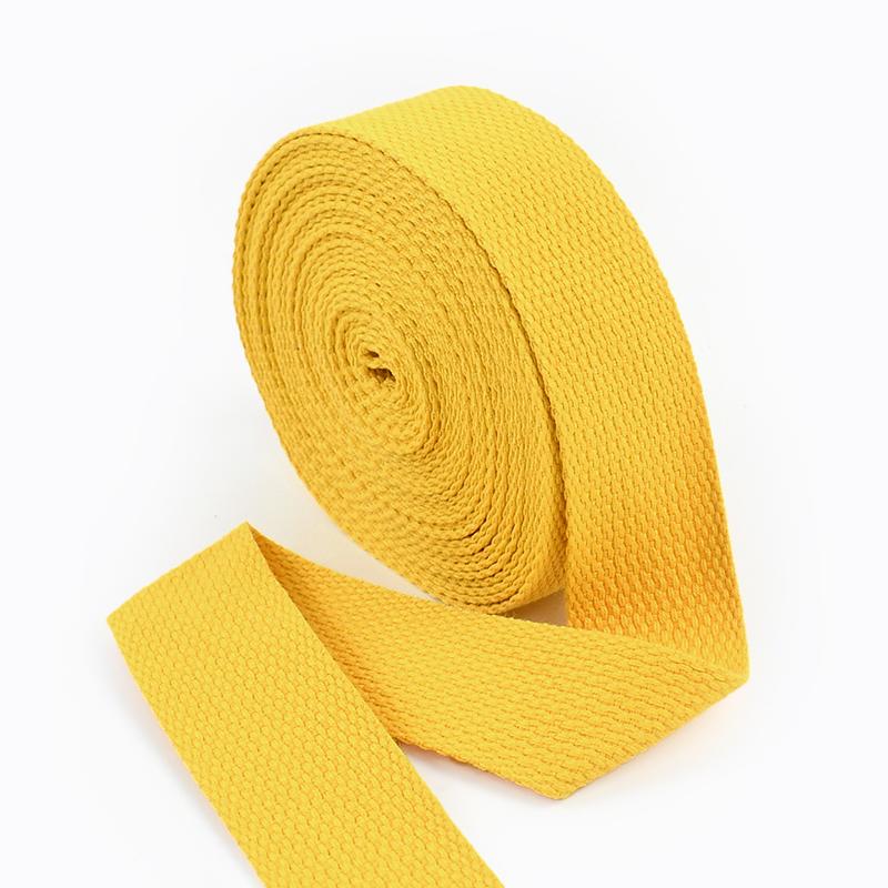 20-50mm Meetee 4M Polyester Cotton Webbings Bands Canvas Strap Tapes for Backpack Clothes Seat Belt Sewing Ribbons Accessories