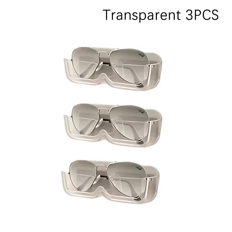 1/2/3PCSWall Mounted Glasses Storage Box Punch-free Self-adhesive Glass Display Cabinet Glasses Storage Box Sunglasses Organizer
