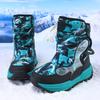 TUINANLE Boys' Winter Snow Boots, Non-Slip, Extra Warm, Medium To Large Sizes, Outdoor Hiking Footwear Children