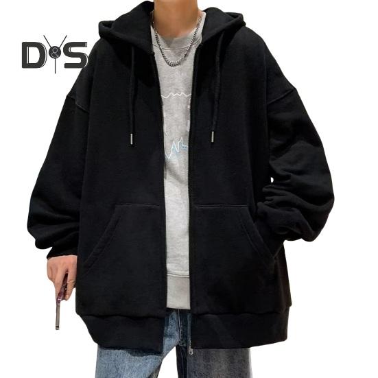 

Мужская толстовка с капюшоном на осень-зиму с толстой флисовой подкладкой, с капюшоном, длинными рукавами и большими карманами, однотонная, свободные эластичные манжеты, завязка на шнурок, женская куртка для пары, спортивная M чёрный