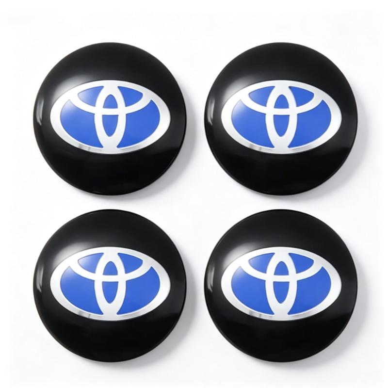 4pcs 56mm Car Wheel Hub Center Stickers Decal Emblem For Toyota Hilux Aygo Yaris Ractis Corolla Camry CHR Auris Tacoma Accessory