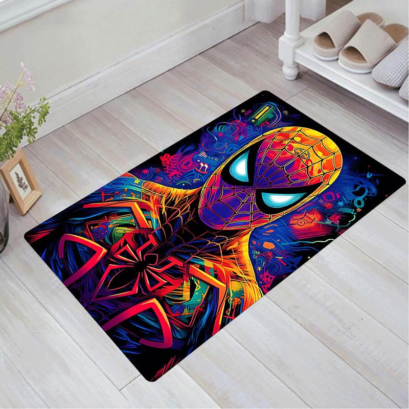 

1pc Spider-Man Pattern Area Rug Soft Flannel Floor Mat for Living Room, Bedroom and Carpet, Sofa Coffee Table Floor Mat, Machine Washable 60cm by 90cm