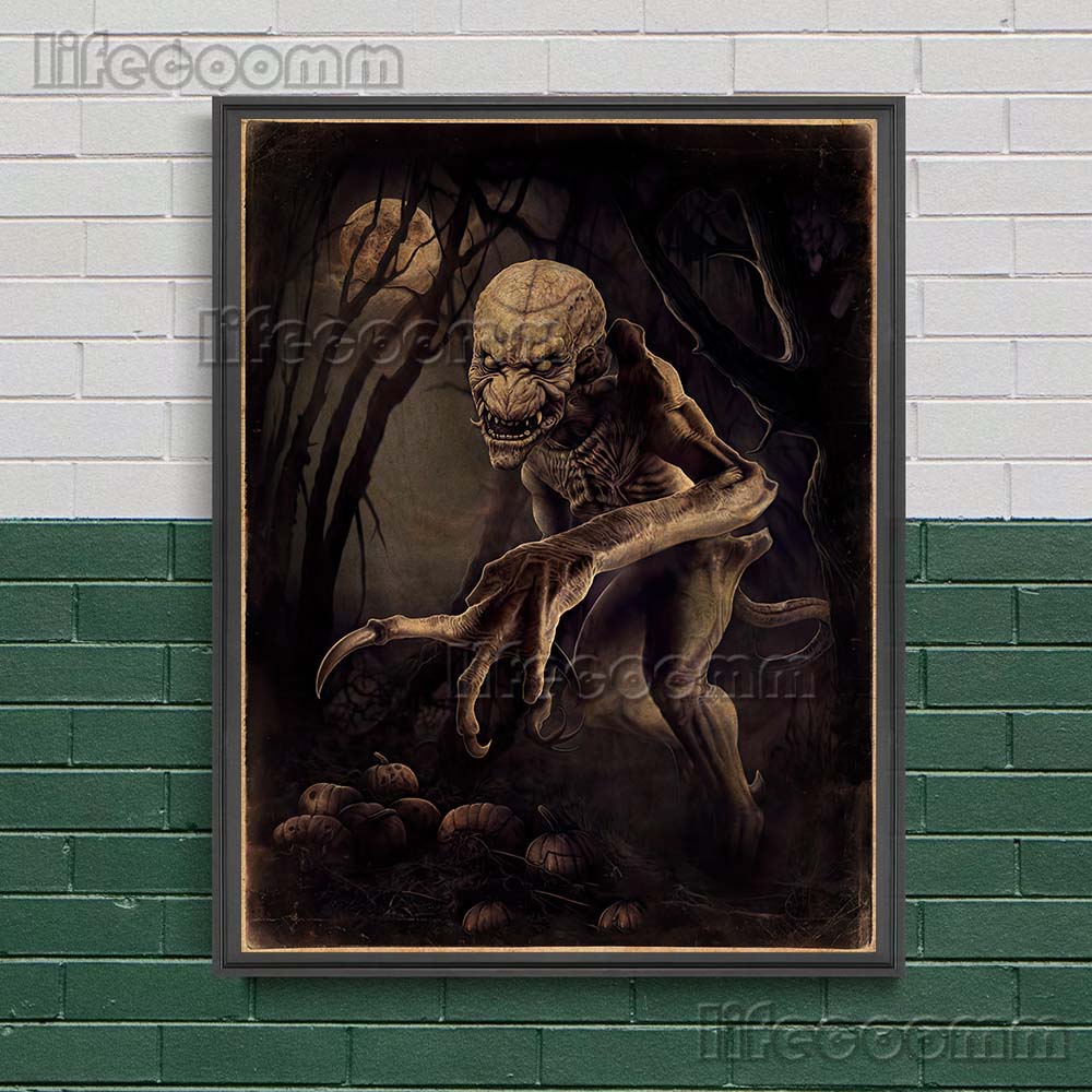 Medusa And Shaman Witches Retro Wall Art Canvas Painting Evil Devil Witchcraft Art Poster And Prints Home Decor Wicca Art Prints No Frame