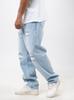 Jigga Wear Jeans Baggy Bleus Clairs pour Homme avec Déchirures Taille L