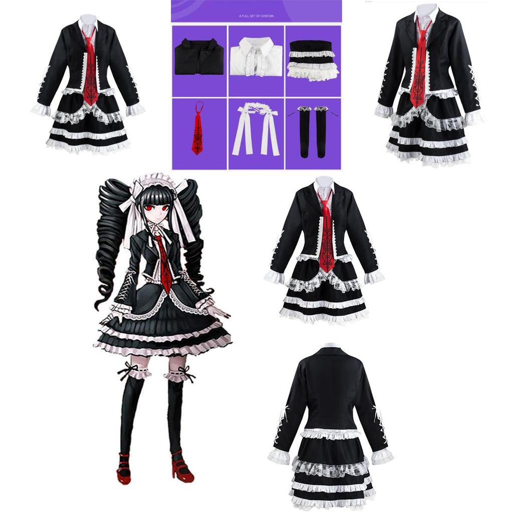 New Anime Danganronpa Dangan Ronpa Celestia Ludenberg Cosplay Costume Suit Authentic Look