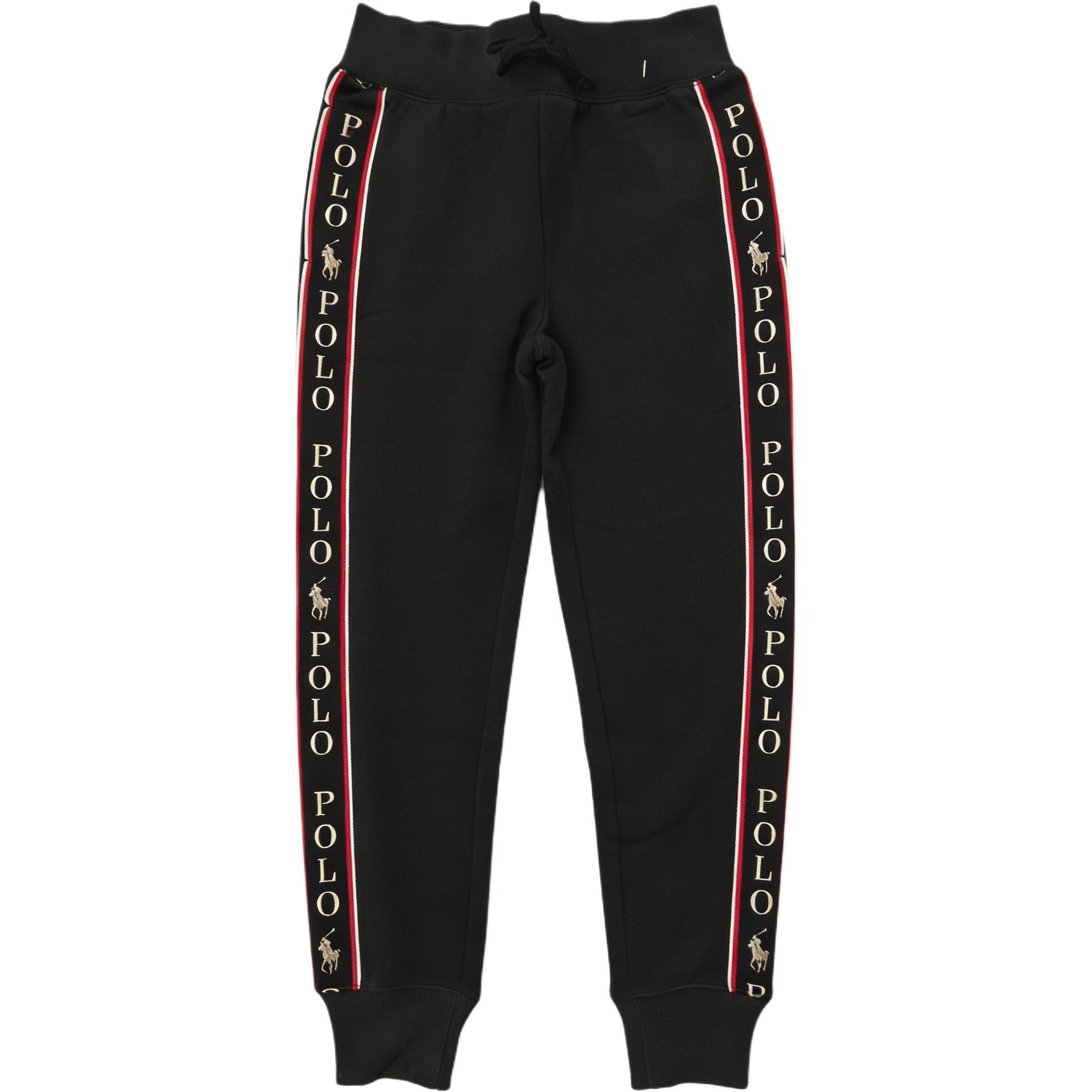 

Polo Ralph Lauren FW25 Полосатый узор с логотипом Флисовые длинные брюки Вязаные спортивные брюки Женские брюки 211766243-001 L