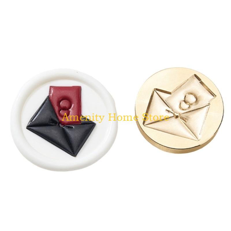 F26C Wedding Theme Wax Seal Stamp Head Replacement for Wedding Invitations Envelope