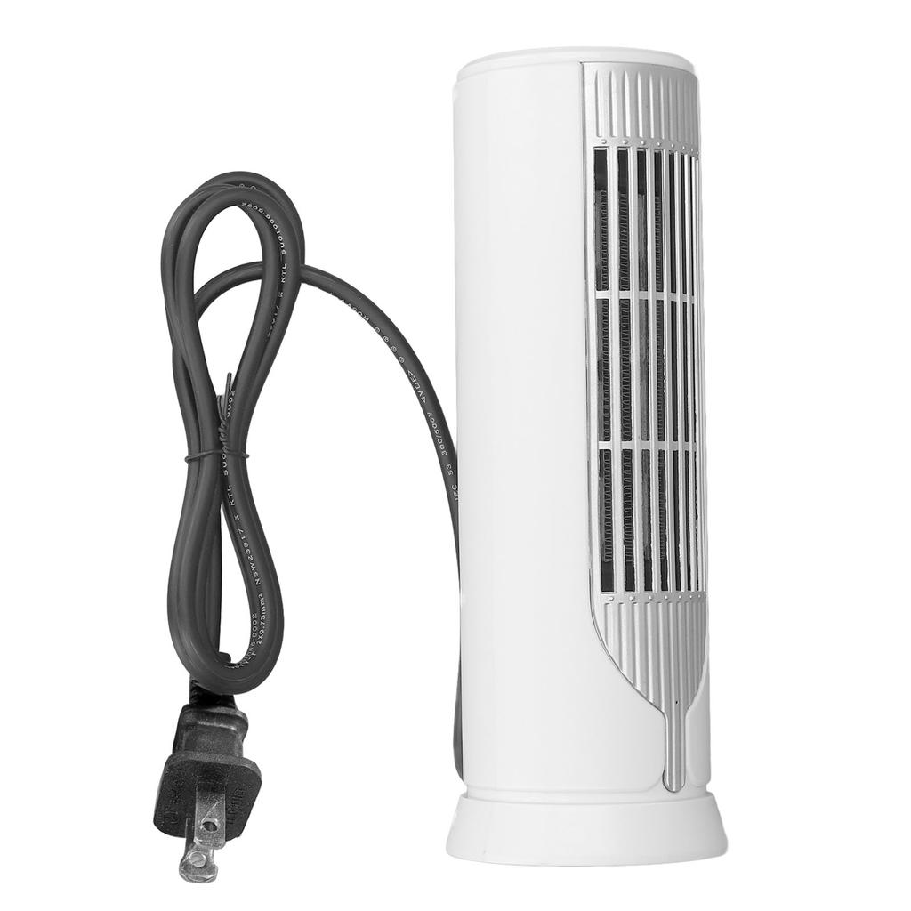 Grzejnik wieżowy do użytku wewnątrz pomieszczeń, ceramiczny, PTC, 1000 W, cichy, 2-poziomowy, mały grzejnik, biały