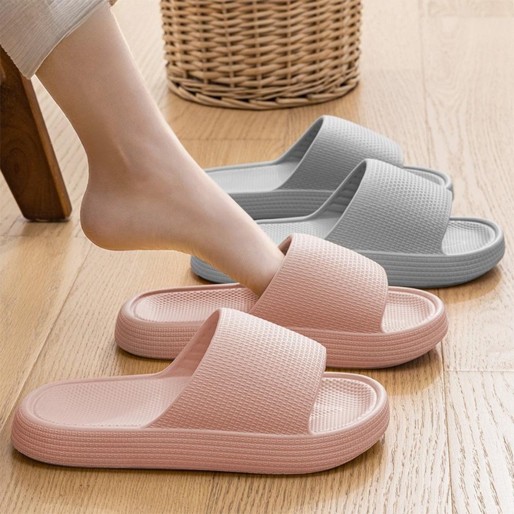 Women's Checkered EVA Slippers, Summer Non-Slip Deodorant Indoor Home Sandals for Men and Women