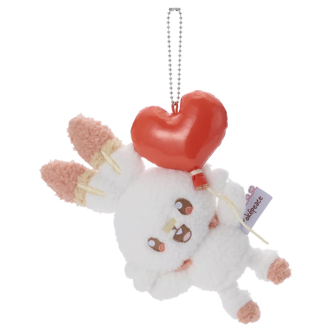 Takara Tomy Arts PokePeace Plush Mascot 19cm Pokémon (Mellow Heart) Scorbunny, Height Approx.