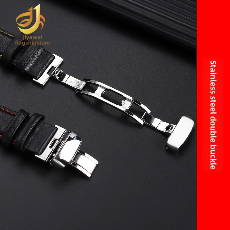 For Tissot 1853 Racing Sports PRS516 T91 T044 T100417/T044430 Watch Strap Genuine Leather Cowhide Watchband Men 20mm Bracelet