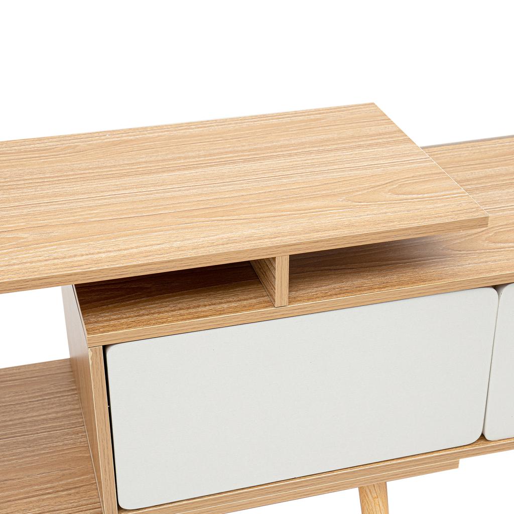 TV Stand, Modern with Doors, Adjustable Shelves Adjustable Length Beautiful Home Decoration Store Media, Electronic Products