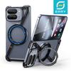 Eary for Google Pixel 9 / 10 Pro Fold Phone Case With Kickstand 360°Rotating Magnetic Metal Frameless Protection Aluminum Cover