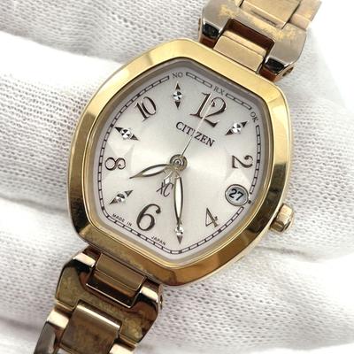 Used Fudo CITIZEN H058-T019129 xC Cross Sea Ladies Watch Radio Solar
