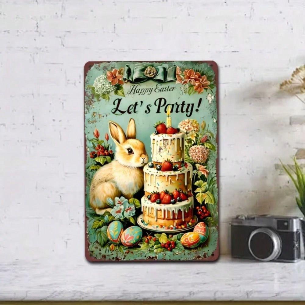 Vintage Metal Poster Wall Art, Summer Holiday Decoration Gift for Family