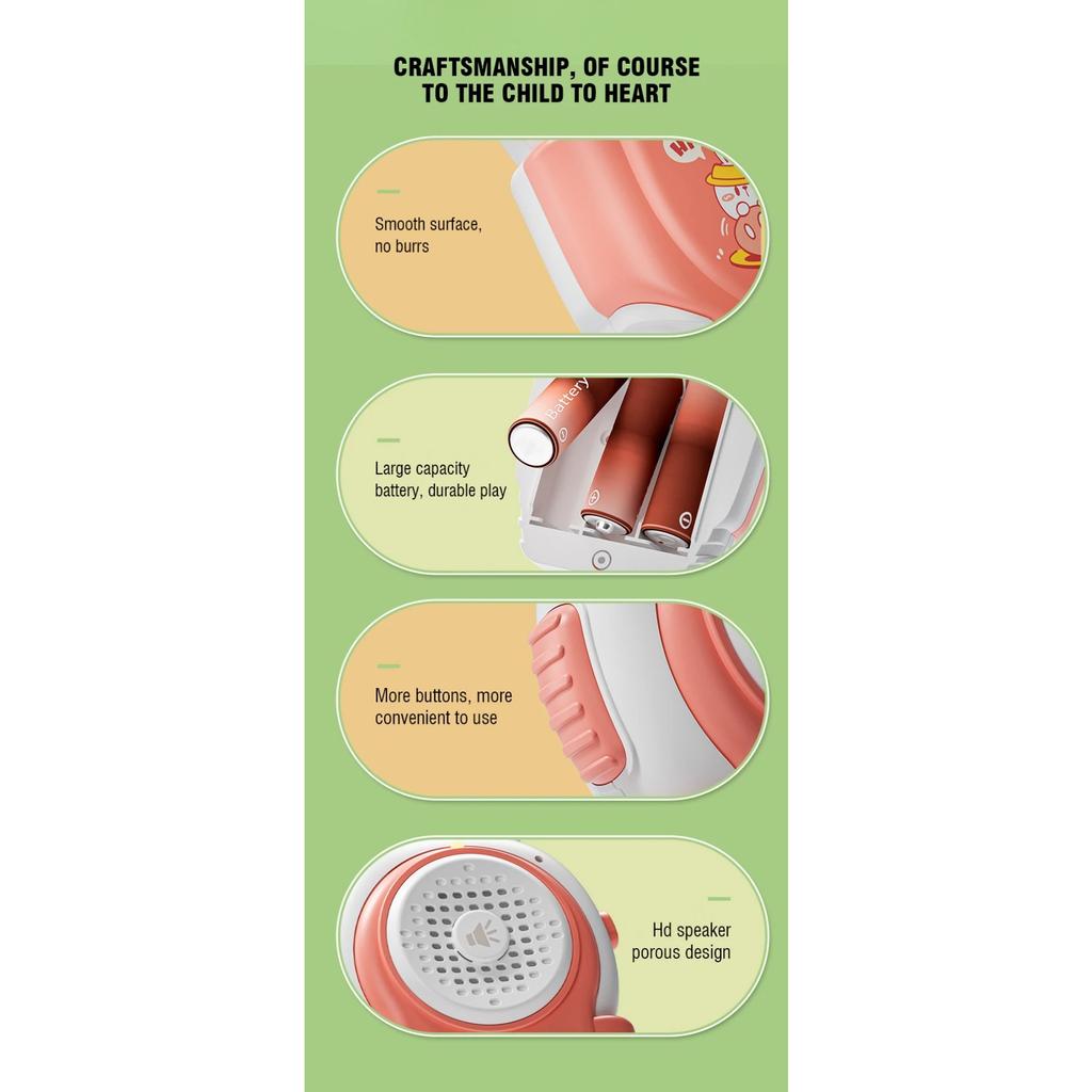 2PC Children's Walkie-talkies Wireless Cartoon Pagers Remote Intercom Outdoor Kids Toys Parent-child Interaction Education Game