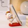 1 Stück süße Cartoon-Katze-Handy-Tablet-Halterung – Schreibtisch-Dekorationshalter für Tablets und Telefone