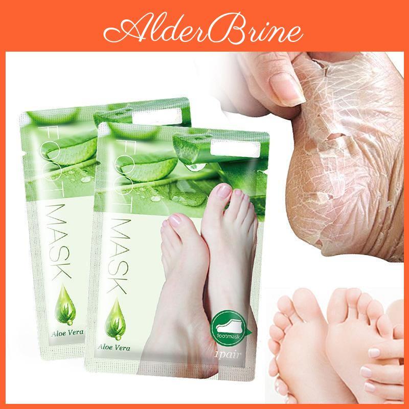 Vera Aloe Pairs Foot 1 Mask Peeling For Legs Feet Mask Scrub Exfoliating Socks For Pedicure Anti Crack Heel Remove Skin Foot Patch