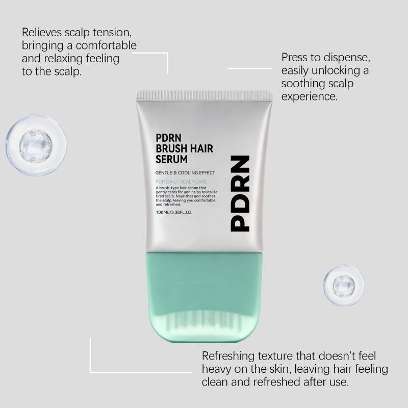 1 Pezzo Siero per Capelli PDRN con Pennello Raffreddamento Delicato Nutriente per il Cuoio Capelluto per Persone che Stanno Sveglie Fino a Tardi Cura Quotidiana dei Capelli