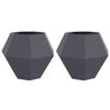 Planting Box 2 Pcs Anthracite 100 X 100 X 80 Cm Steel