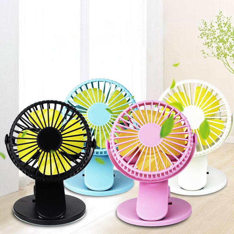 Small Yet Powerful Personal Portable Desk Fan With 3-speed Settings And Usb Rechargeable Battery