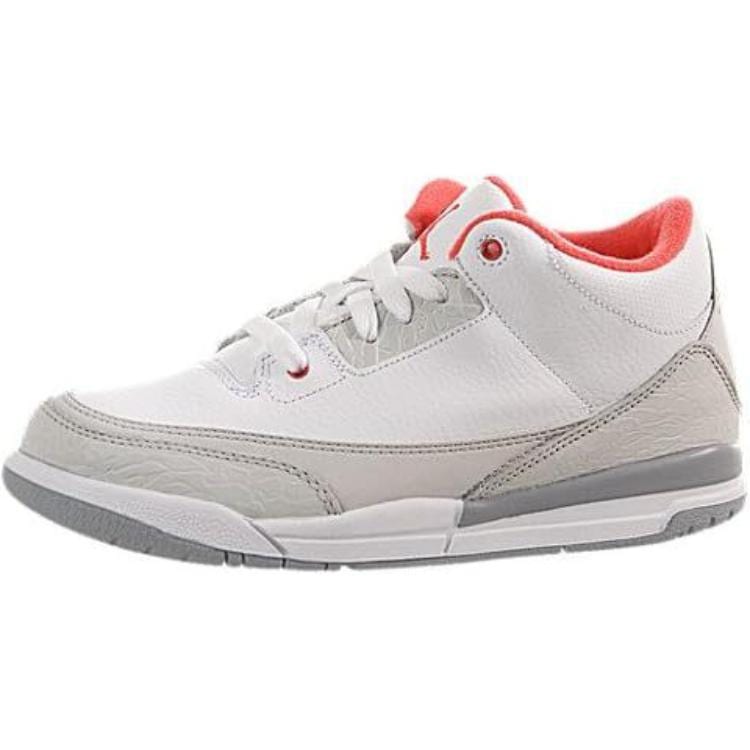 Jordan Air Jordan 3 Leather Comfortable Slip Resistant Abrasion Resistant Slip Resistant Abrasion Resistant Mid top 441141-101