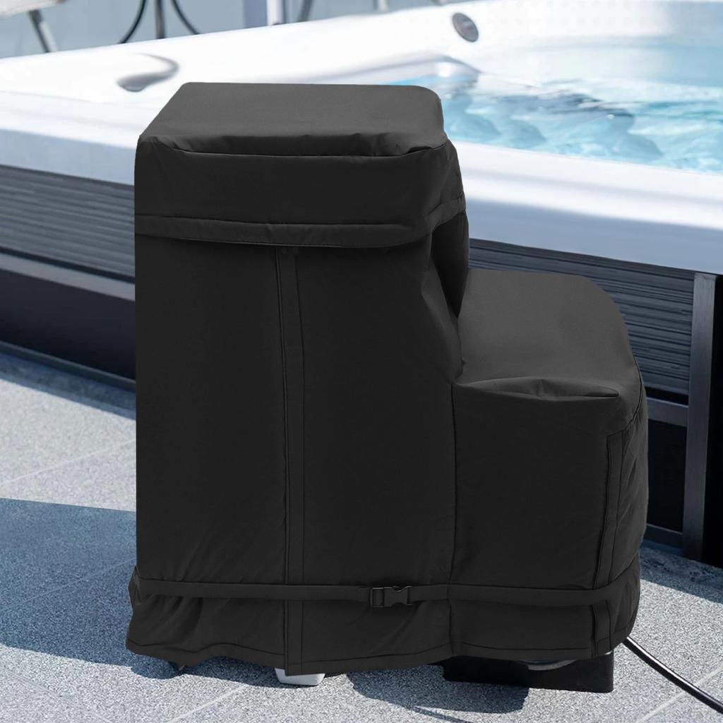 Pool Pump Cover,Waterproof Anti-UV Above Ground Pool Pump Cover, Tightly Strapped Pool Pump Cover For 4-16inch Filter Pump