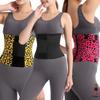 Leopard Print Postpartum Body Shaper Compressed Slimming Shapewear Elastic Waist Trainer Fitness