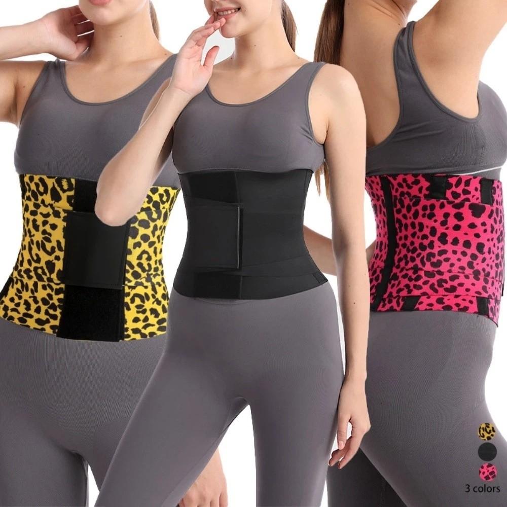 Leopard Print Waist Trainer Compressed Slimming Shapewear Simple Postpartum Body Shaper  Fitness