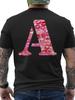 Giftsyz Men's T-Shirt- Featuring a Lip Print and the Letter A On the Back- Soft and Breathable T-shirt