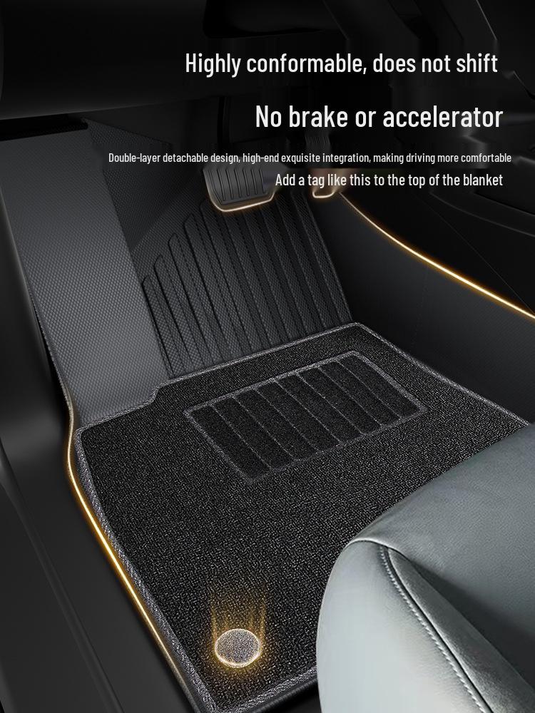 TPE All-Weather Floor Mats for Buick: Envision PLUS, Regal, LaCrosse, Excelle e5, Verano, Blue 6