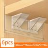 6/12pcs Shelf Support Pegs, Self Adhesive Clips For Cabinet Book Shelves Closet Brackets Clapboard Layer Closet Cabinet Helper