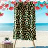Leopard Print Beach Towel, Large Soft Quick Dry Towel for Beach Camping Swimming