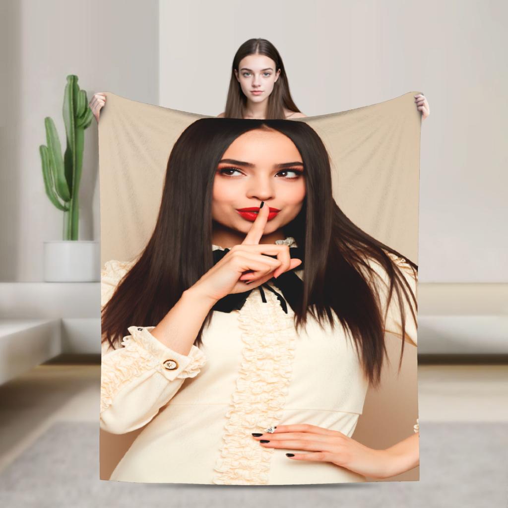 Schauspielerin Sofia Carson Plüschdecken Kinder Erwachsene Flanell Überwurfdecke Für Schlafzimmer Warmes Design Qualität Tagesdecke Geburtstagsgeschenk